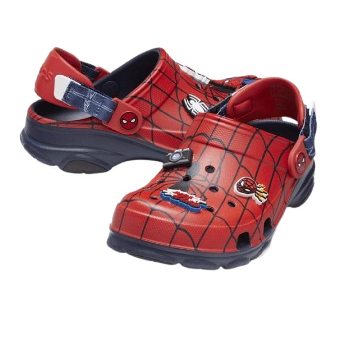 Crocs Marvel Spider-man All-terrain Men and Women`s Clog Navy Multi 208782-410