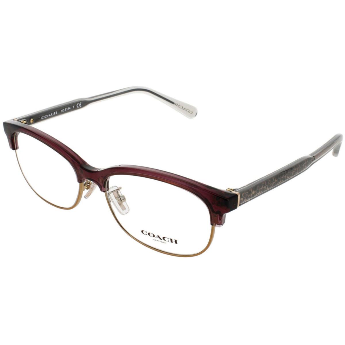 Coach Women`s Eyeglasses Transparent Mauve Plastic Rectangular 0HC6144 5569