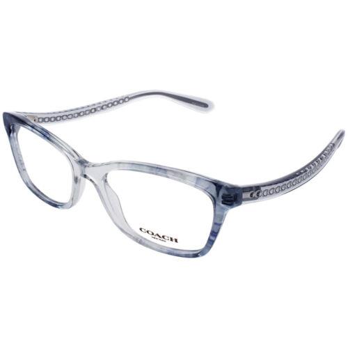 Coach Women`s Eyeglasses Transparent Blue Ombre Rectangular Frame 0HC6181 5655