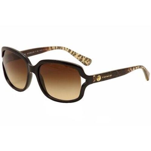 Coach Women`s HC8169 HC/8169 535313 Black/wild Beast/gold Sunglasses 57mm