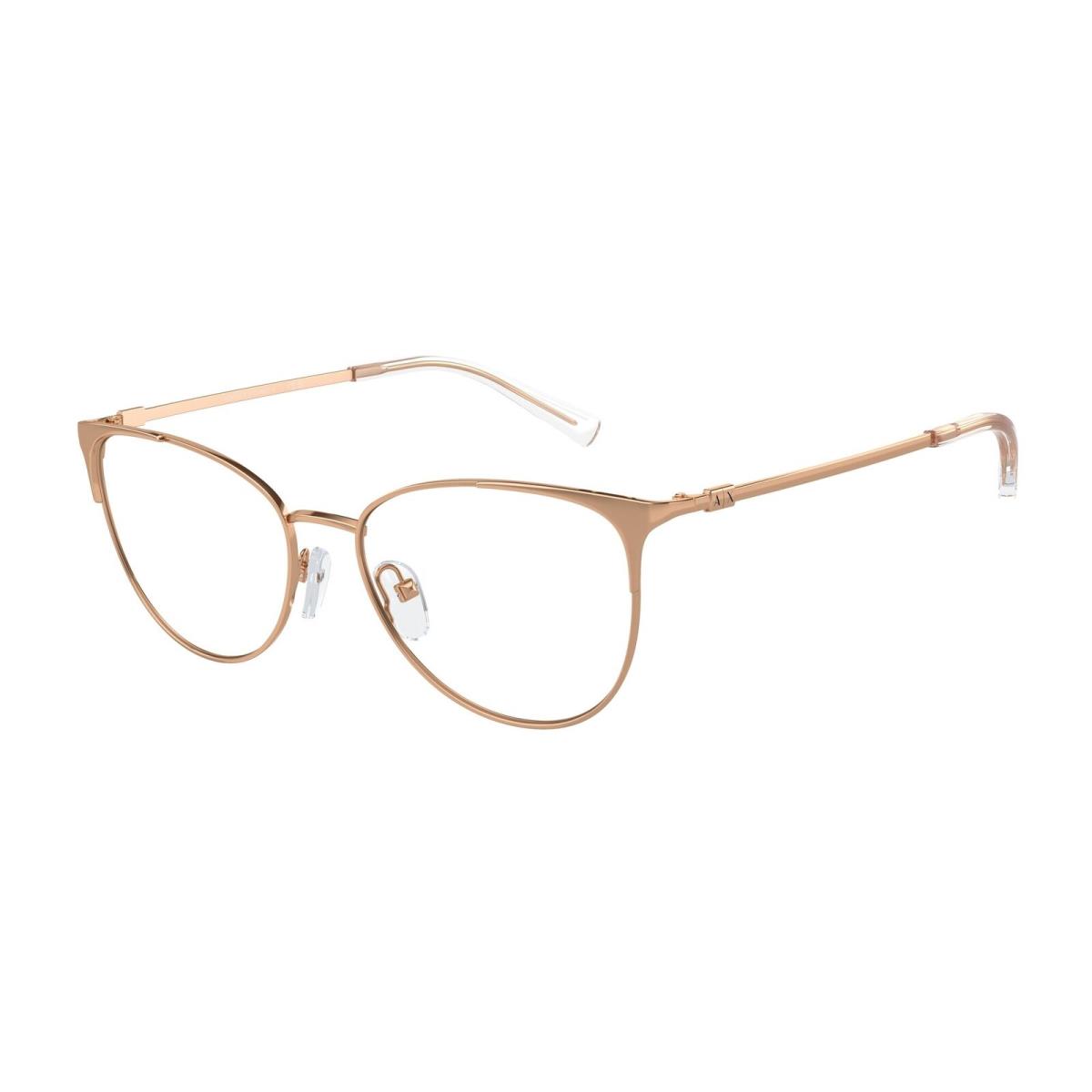 Armani Exchange AX1034 6103 Rose Gold Demo Lens 52 mm Women`s Eyeglasses