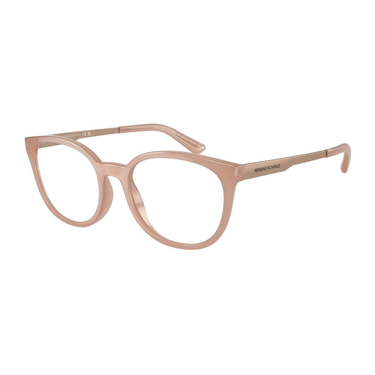 Armani Exchange AX3104 8092 Shiny Butter Demo Lens 53 mm Women`s Eyeglasses