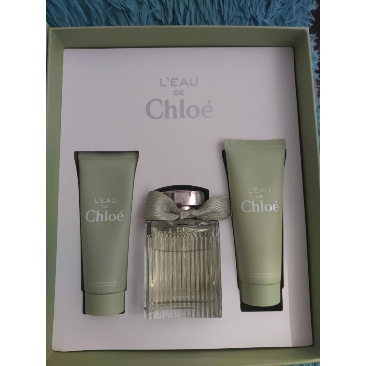 L`eau DE Chloe BY Chloe Edt Perfume Shower Gel Body Lotion Gif Set