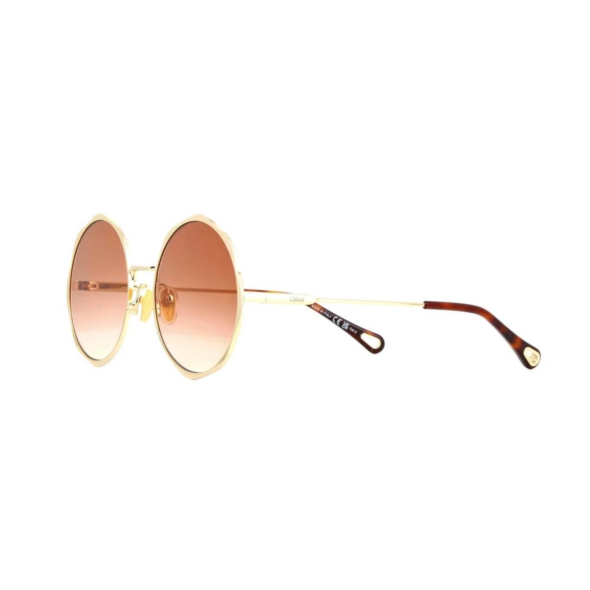 Chloé Chlo CH0184S Shiny Light Gold/brown Orange Shaded 003 Sunglasses