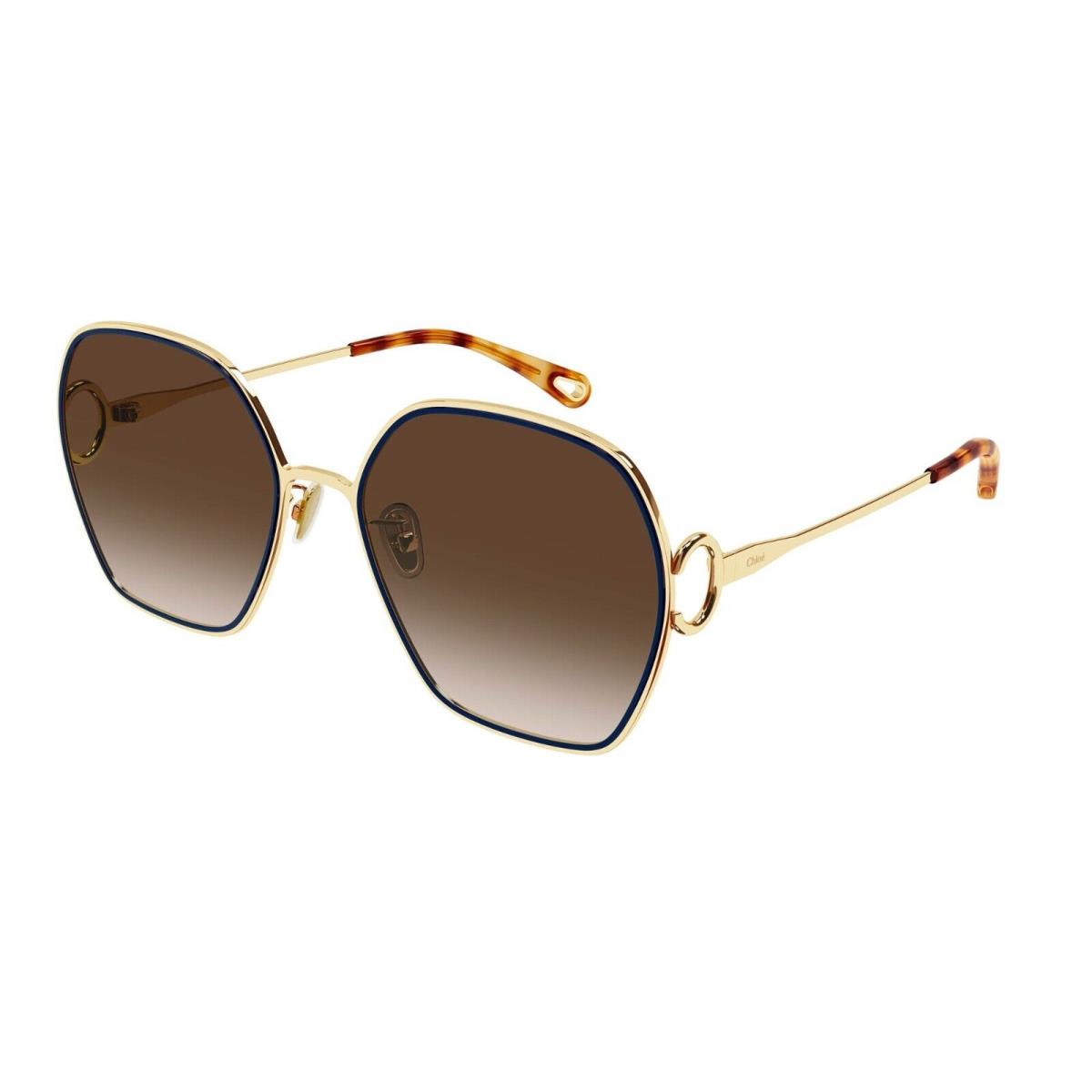 Chloé Chlo CH0146S Gold with Blue/brown Shaded 003 Sunglasses