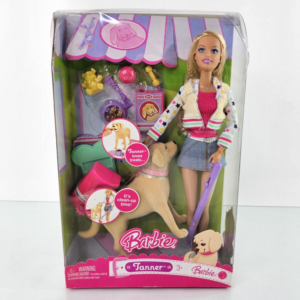 Barbie Tanner Pooping Dog Doll Playset N0581 Pet Training Mattel 2008 Rare