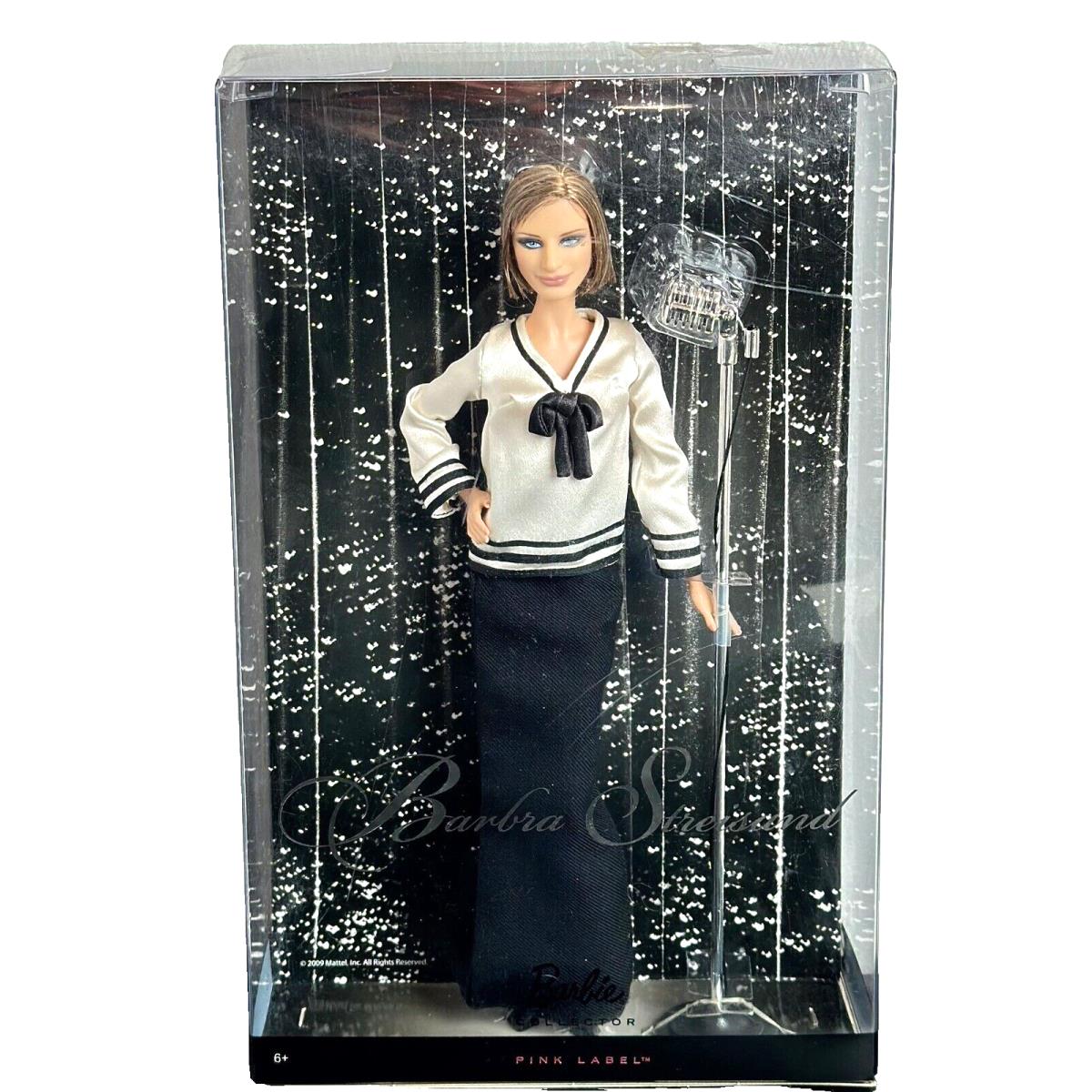 Barbra Streisand Barbie Collector Pink Label Doll 2009 N6574