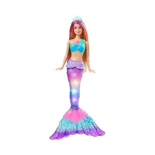 Barbie Dreamtopia Doll Mermaid Toy with Water-activated Light-up Tail