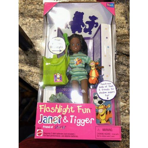 Barbie Flashlight Fun Janet Doll Tigger Friend. 1997