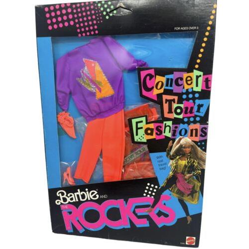 1986 Barbie and The Rockers Concert Tour Fashions Rare Variation 3392 Orange