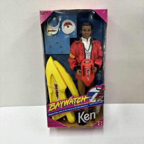 Baywatch Barbie Lifeguard Ken Doll Wave Runner African American 1994