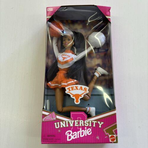 Nrfb Vintage 1996 University Barbie Texas 20126 African American Cheerleader