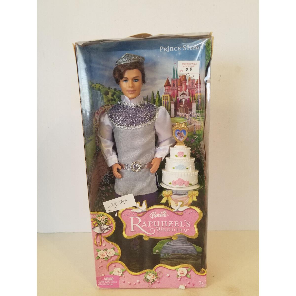 Mattel 2005 Barbie Rapunzel Ken Prince Stefan Wedding Doll J1016