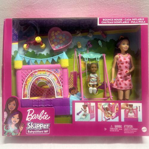 Barbie Skipper Babysitters Inc. Bounce House Playset with Dolls Distress Box