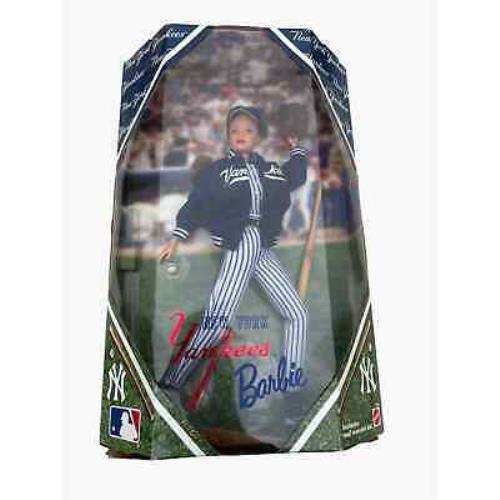 1999 York Yankees Barbie Collectors Edition Real Wooden Bat Mlb Nyc 42523