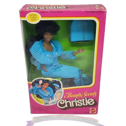 Vintage 1979 Beauty Secrets Christie Doll Mattel Complete Box 1295 Barbie