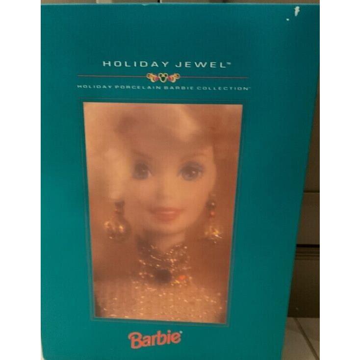 1995 Holiday Jewel Barbie Porcelain Doll Mattel 14311 Nrfb