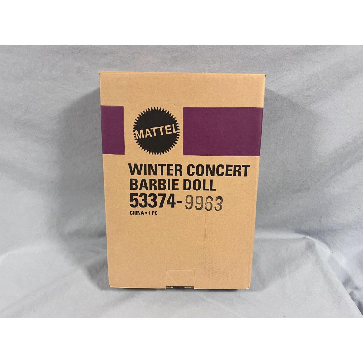 Barbie 2002 Limited Edition Winter Concert Collectible Doll 53374 W/shipper