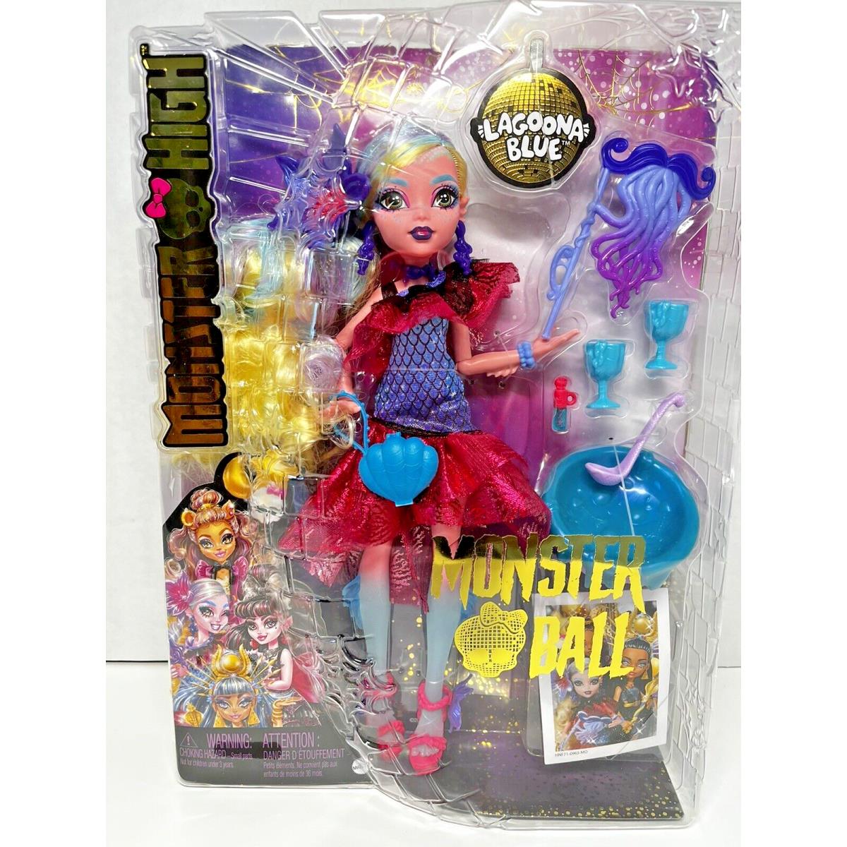 Mattel Monster High 2023 Monster Ball Lagoona Blue . Stunning