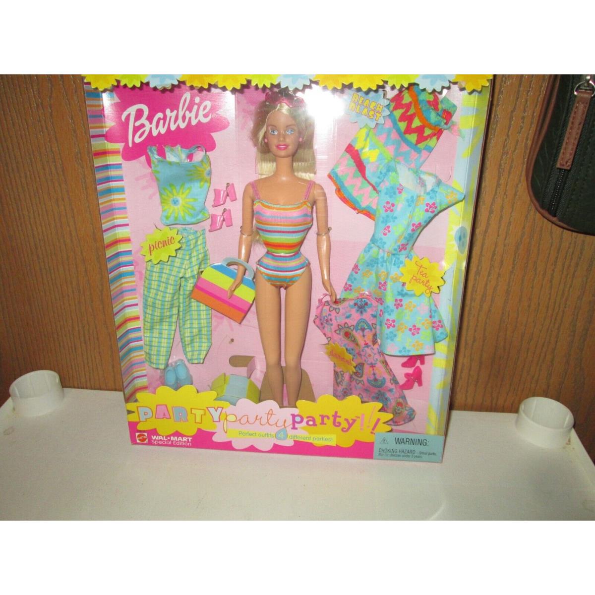 Barbie Doll 2001 Party Party Party Mattel 50815 Walmart Special ED Nrfb