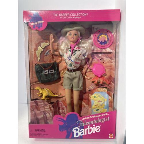 1996 Mattel Paleontologist Barbie Special Edition Career Collection 17240 Nrfb