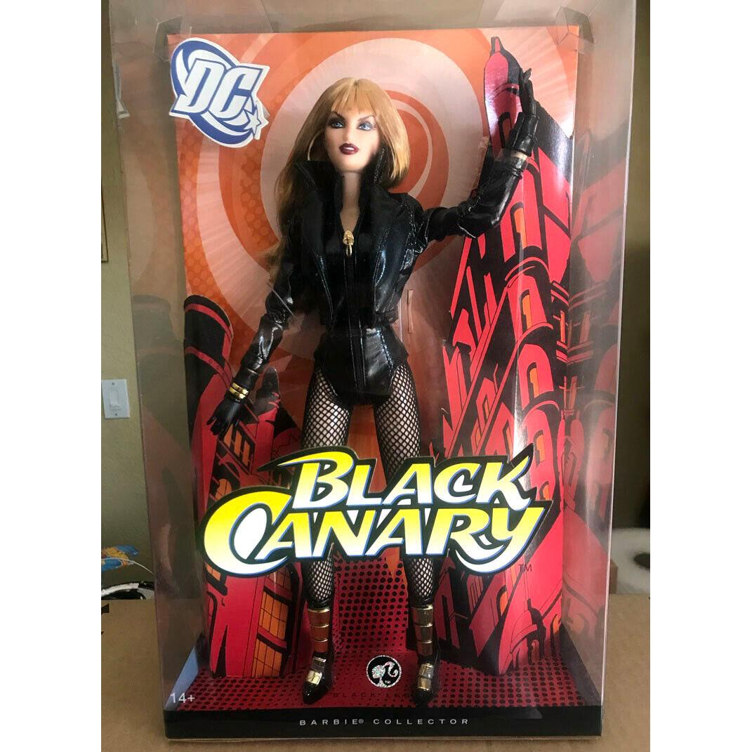 Barbie Black Canary Doll DC Comics / Mattel 2008 Box Nrfb