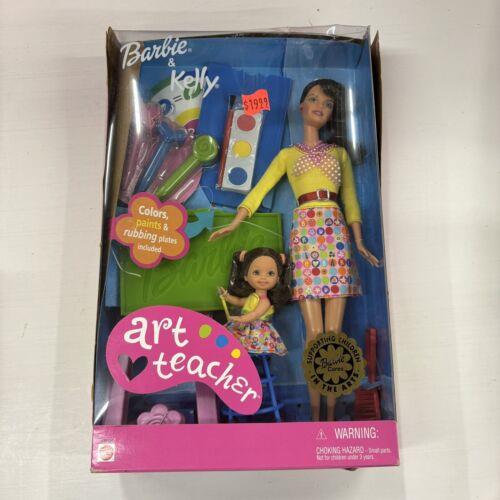 2002 Barbie Kelly Art Teacher Barbie Brunette Dolls