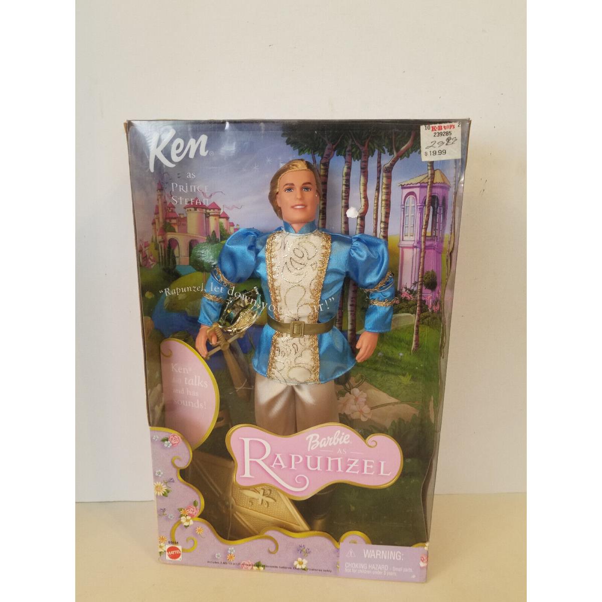 Vintage Rapunzel Prince Stefan Ken Friend of Barbie Doll 2001 Mattel 55534