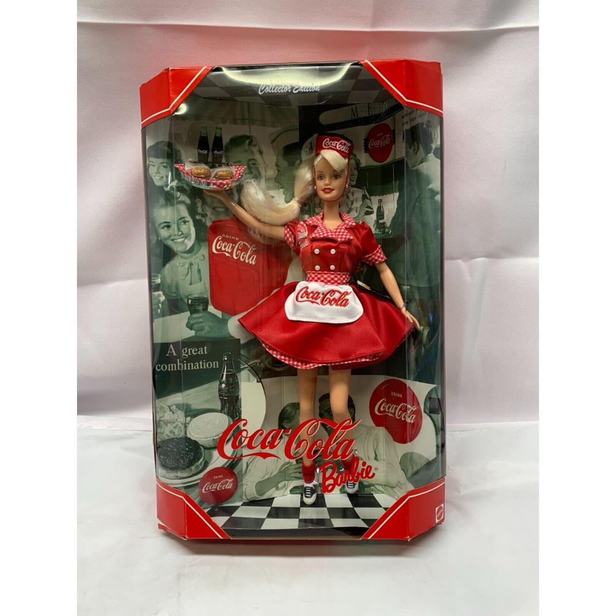 Coca-cola Barbie Doll Collector Edition 1998 Mattel New-minor Box Damage