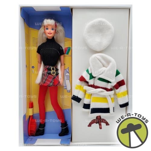 Barbie The Bay School Spirit Doll Hudson`s Bay Coat 1996 Mattel 63569 Nrfb