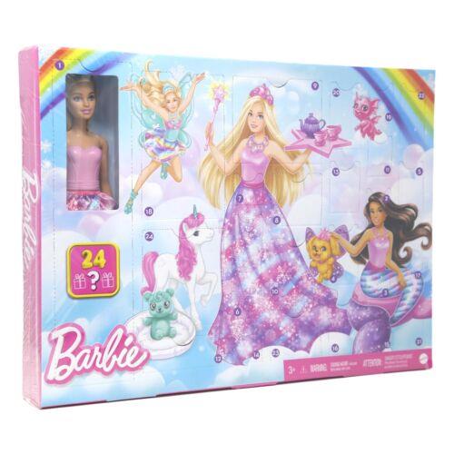 Barbie Dreamtopia Fairytale Advent Calendar with 24 Barbie Gifts HVK26
