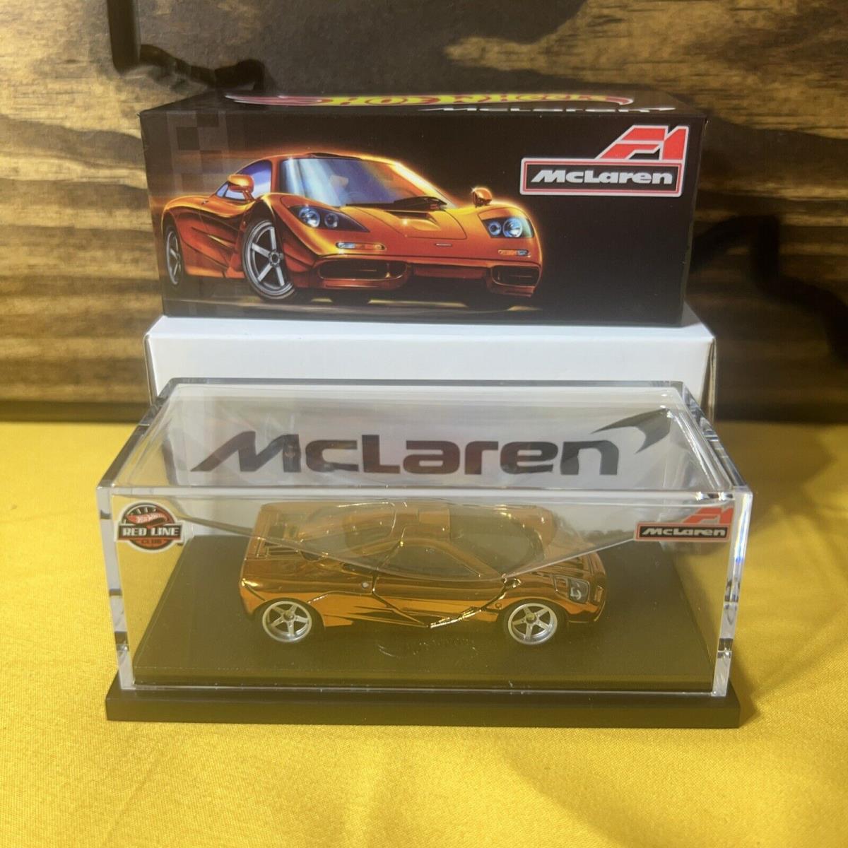 Hot Wheels 2024 Rlc Exclusive Mclaren F1 Orange Chrome 1:64 Scale Diecast