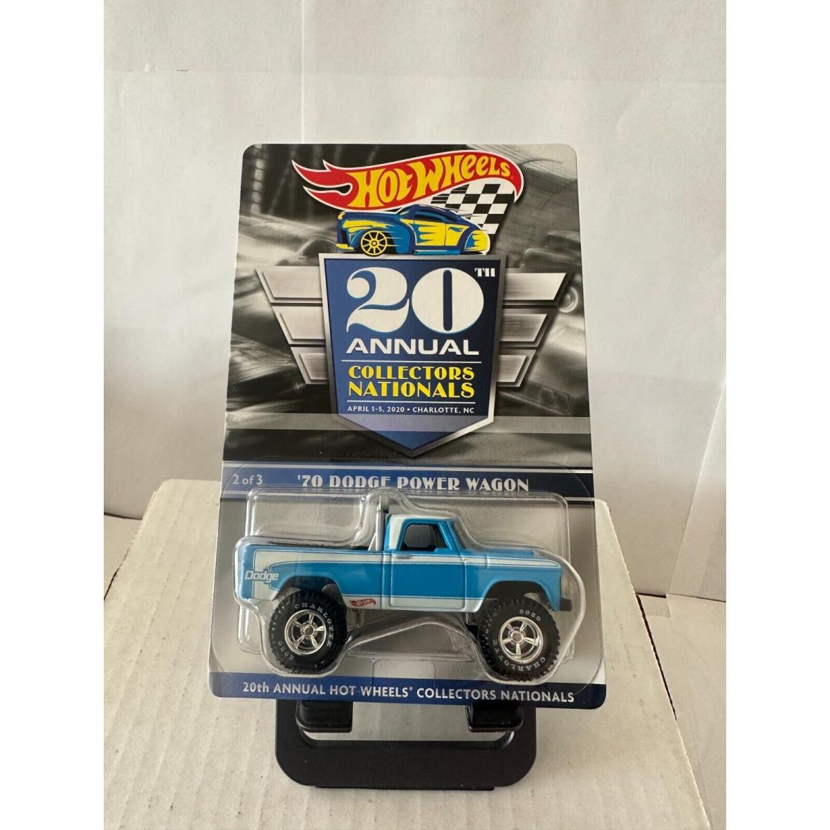 Hot Wheels 20th Annual Collectors Nationals `70 Dodge Power Wagon 04278 A4