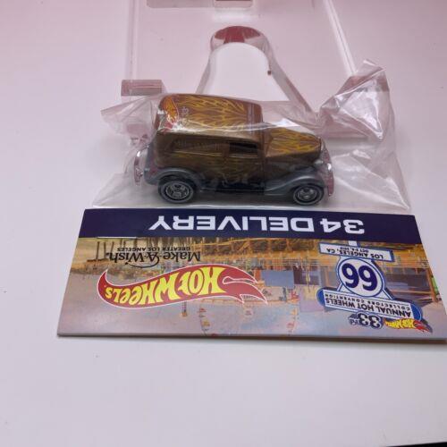 Hot Wheels 33RD Annual Collectors Convention Charity `34 Delivery Gold