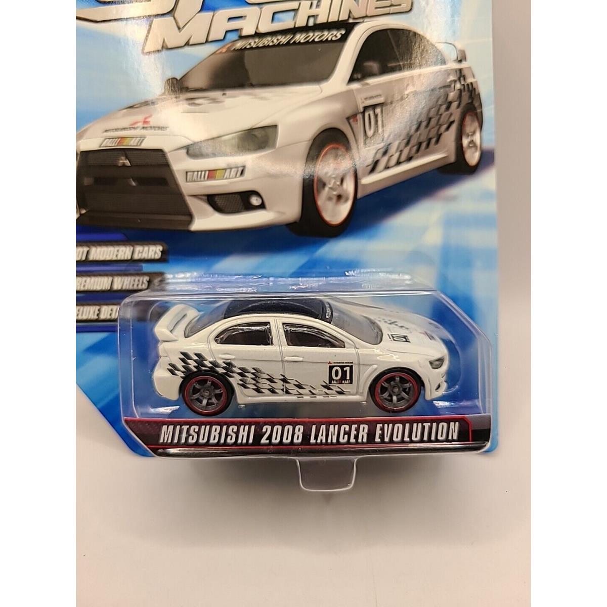 Hot Wheels Speed Machines Mitsubishi 2008 Lancer Evolution White