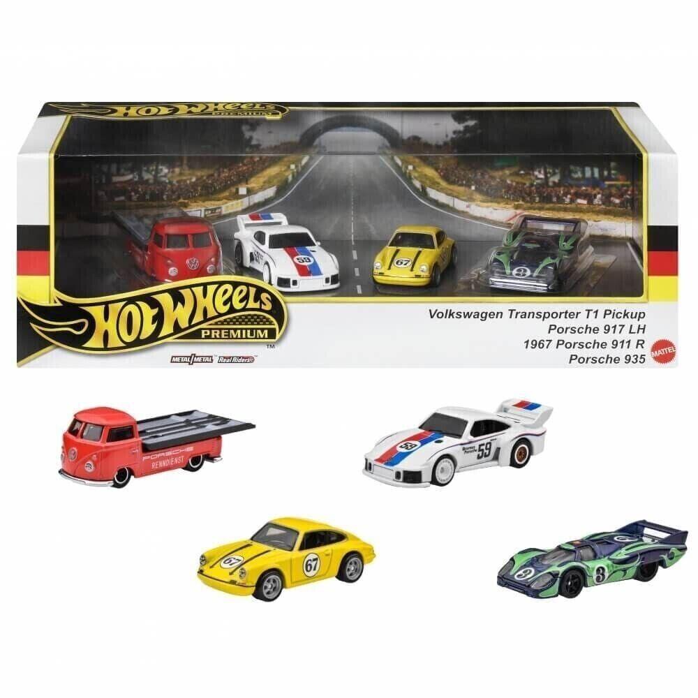 Hot Wheels Collector Premium Porsche Team Transporter Box Set