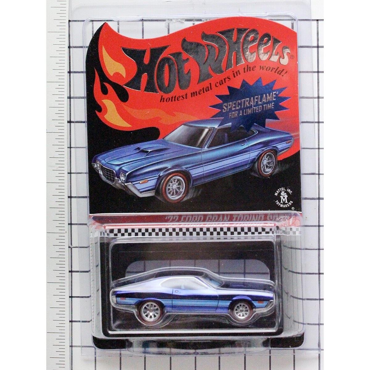 Hot Wheels 2013 Rlc `72 Ford Gran Torino Sport Spectraflame Blue