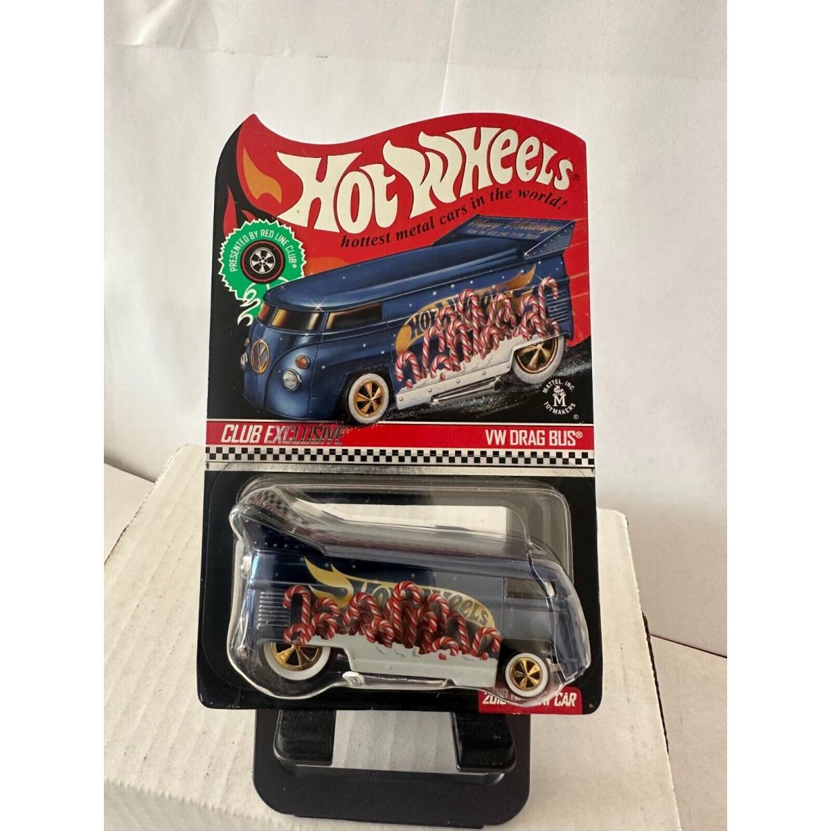 Hot Wheels Red Line Club VW Drag Bus Club Exclusive 2019 Holiday Car 06304 A4