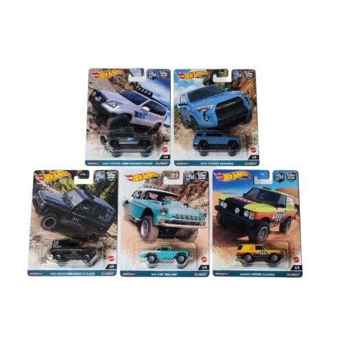 2023 Hot Wheels Premium Car Culture HW Off Road Complete 5 Piece Set 1:64