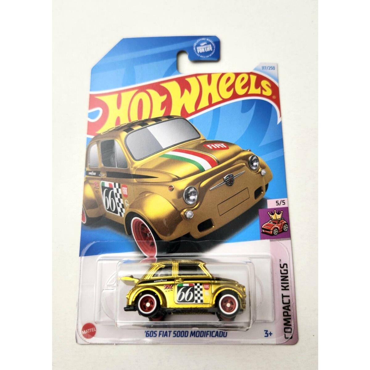 Hot Wheels `60S Fiat 5000 Moodificado Gold 117 - 2024 Super Treasure Hunt