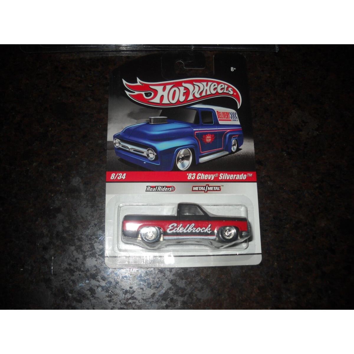 Hot Wheels Slick Rides-delivery Vehicles 83 Chevy Silverado Pick-up Edelbrock