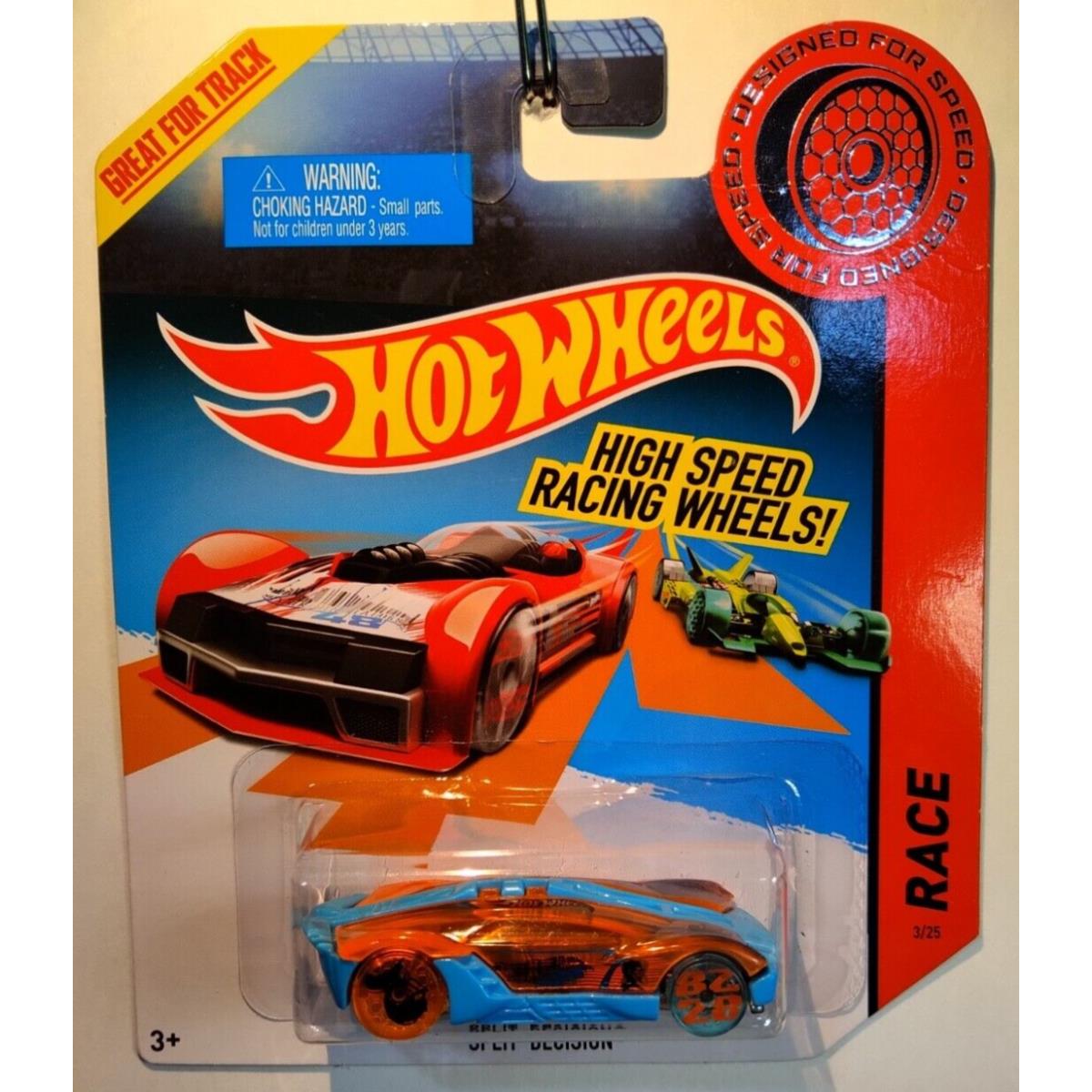 2013 Hot Wheels Split Decision Vhtf Rare Blue/orange Variant - Race 3/25