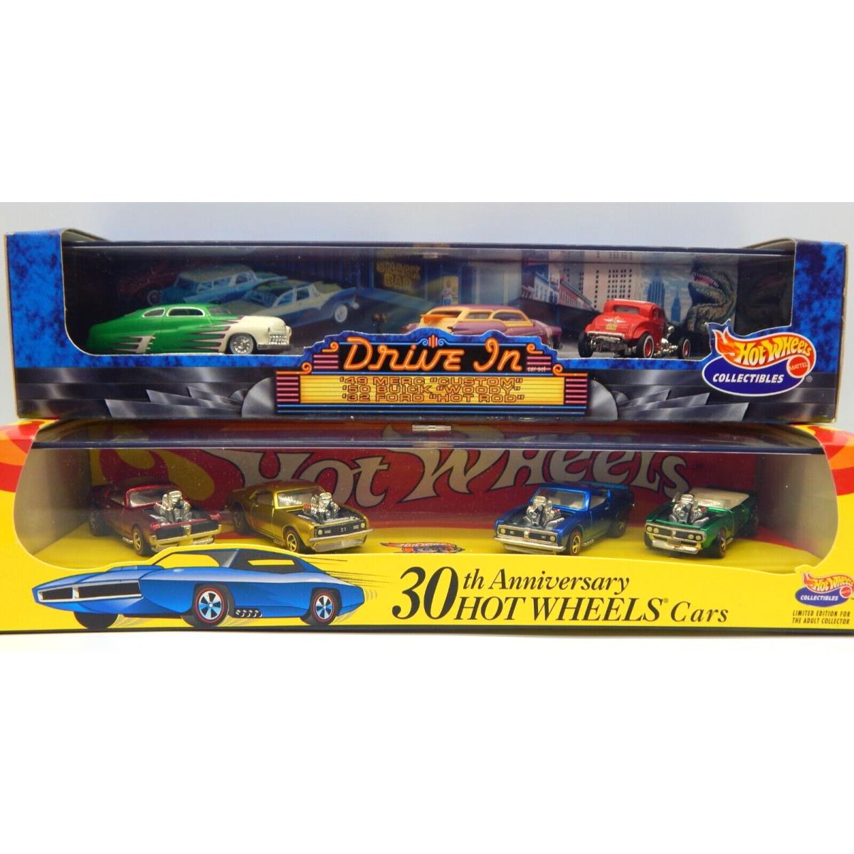 1:64TH 2 Hot Wheels Sets 30th Aniv 1970`s s 1999 Drive in Series - RTC1689