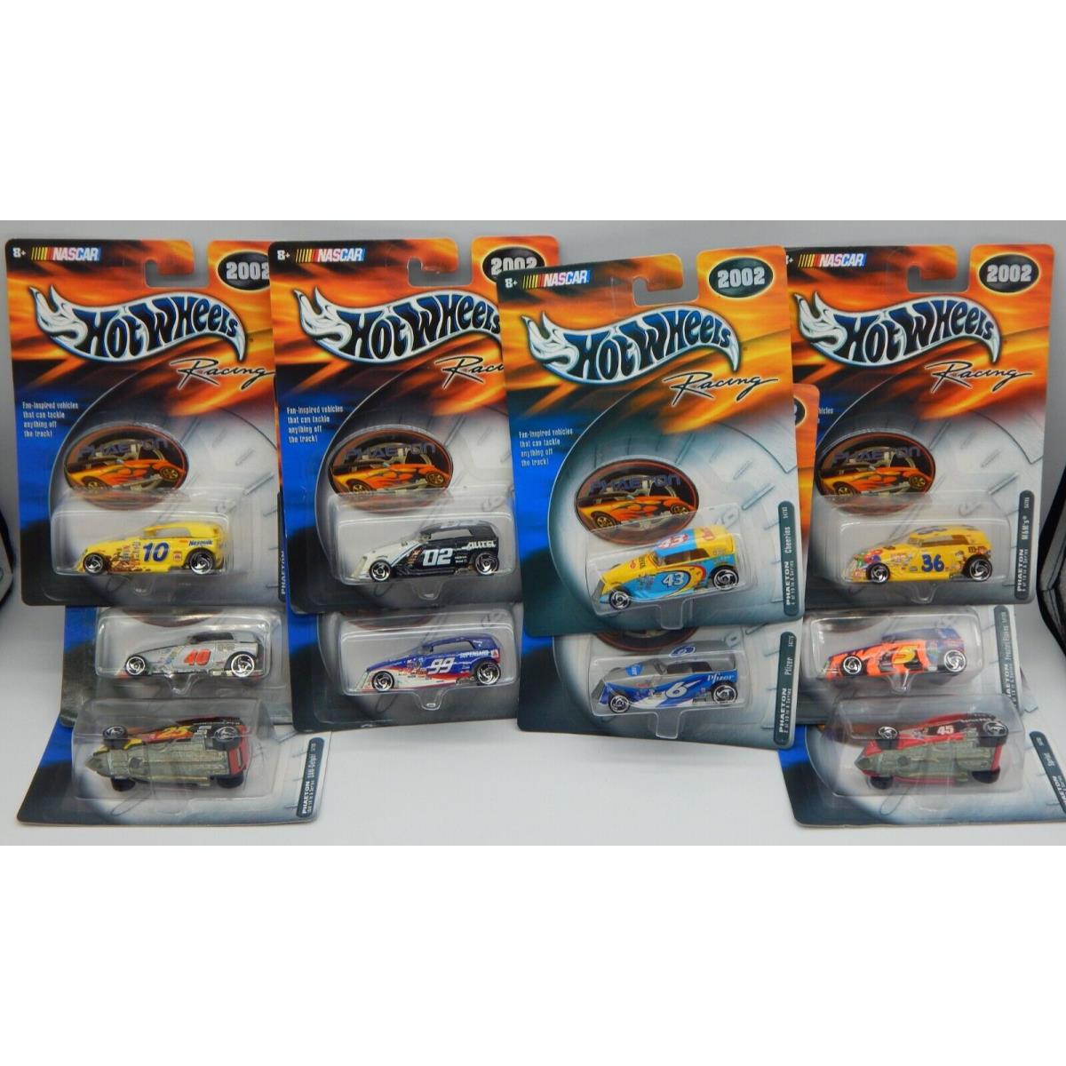 1:64th 2002 Hot Wheels Racing Full Collection OF 10 Phaeton Cars - RTC1697