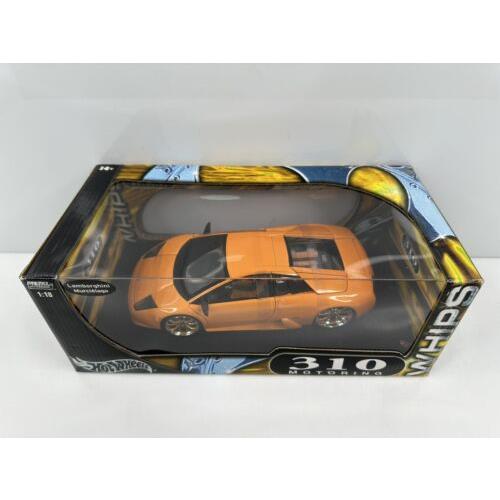 Hot Wheels 310 Motoring Whips Lamborghini Murcielago 1:18 Orange Htf