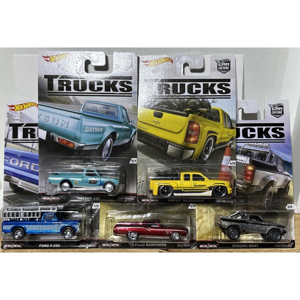 Hot Wheels Car Culture Trucks Series Complete Set of 5