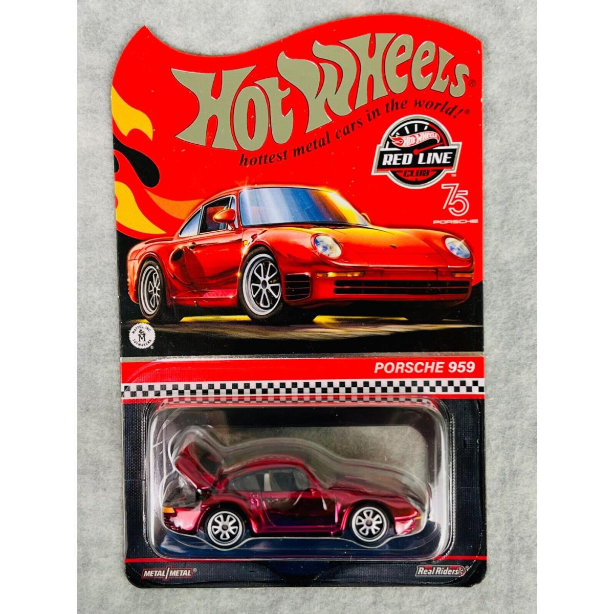 Hot Wheels Porsche 959 Red Line Exclusive Spectraflame Red H11