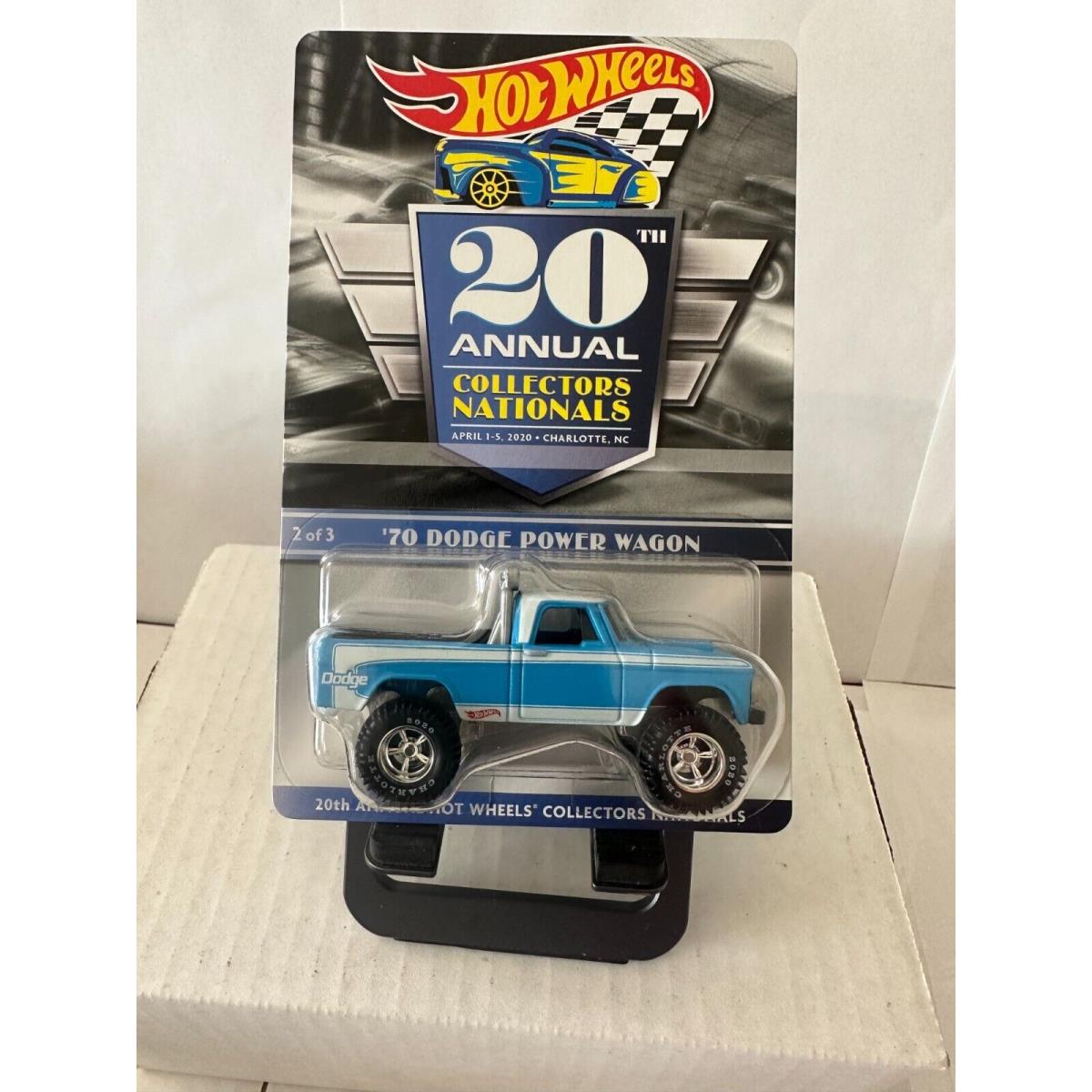 Hot Wheels 20th Annual Collectors Nationals `70 Dodge Power Wagon 2/3 D80