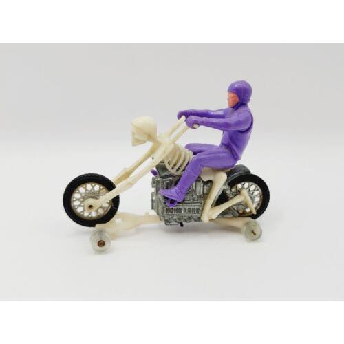 Hot Wheels Rrrumblers Bone Shaker W/ Purple Rider Guide Very Nice