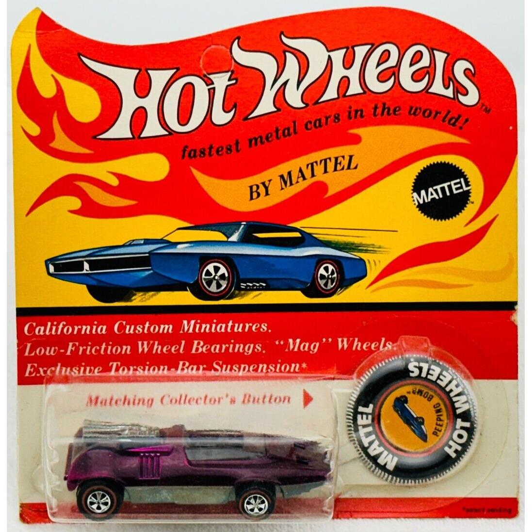 Hot Wheels Redline Peeping Bomb Magenta US Black Interior in Blisterpack